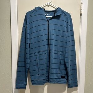 Mens Jacket Blue With Stripes